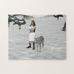 Puzzle blanc de tigre