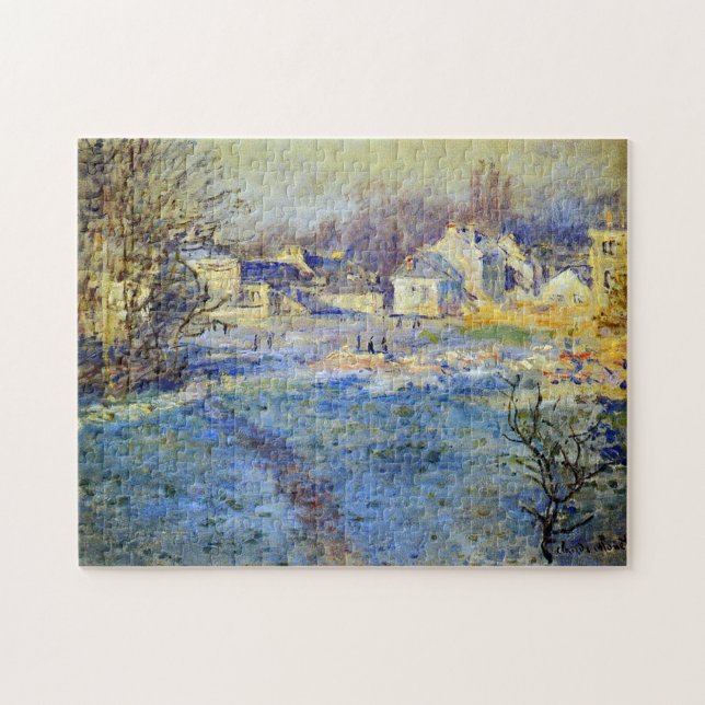 Puzzle Blanc Frost Monet Art (Horizontal)
