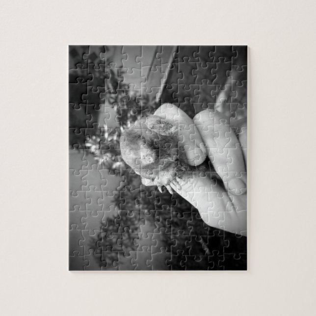 Puzzle Blanc noir animal de sourire vivant de taupe à (Vertical)