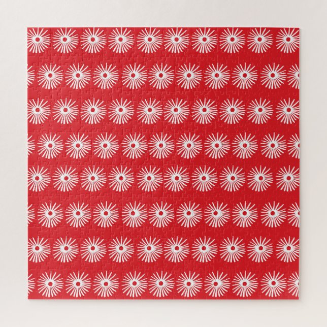 Puzzle Blanc noir, texture florale abstraite. (Vertical)