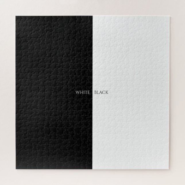 Puzzle blanc ou noir (Horizontal)