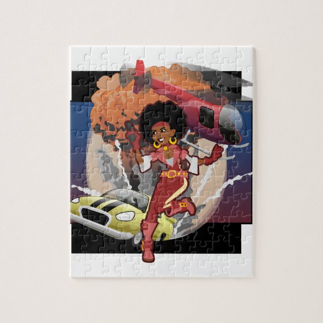Puzzle blaxploitation afro espion (Vertical)