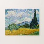 Puzzle Blé Champ Vincent van Gogh Masterpiece Peinture<br><div class="desc">Le paysage de blé puzzle puzzle représentant l'art immortel de Vincent van Gogh. La célèbre peinture à l'huile est dominée par un beau ciel bleu et blanc, un champ de blé jaune vif et quelques beaux arbres et arbustes verts. Profitez du beau art et amusez-vous à résoudre ce puzzle avec...</div>