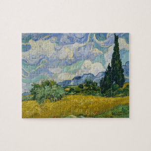 Puzzle Blé Field avec Cyprès par Vincent van Gogh