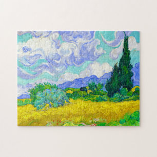 Puzzle Blé Field avec Cyprès par Vincent Van Gogh art