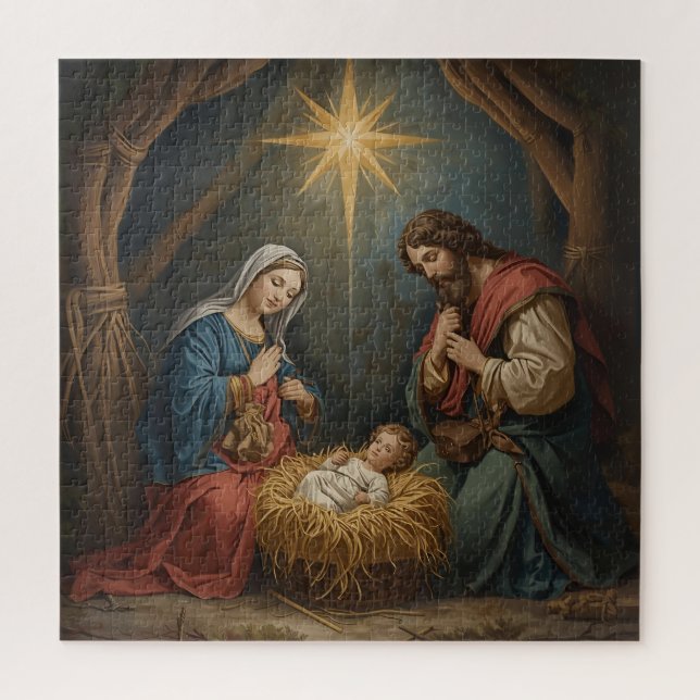 Puzzle Blessed Virgin Mary and Infant Child Jesus  (Vertical)