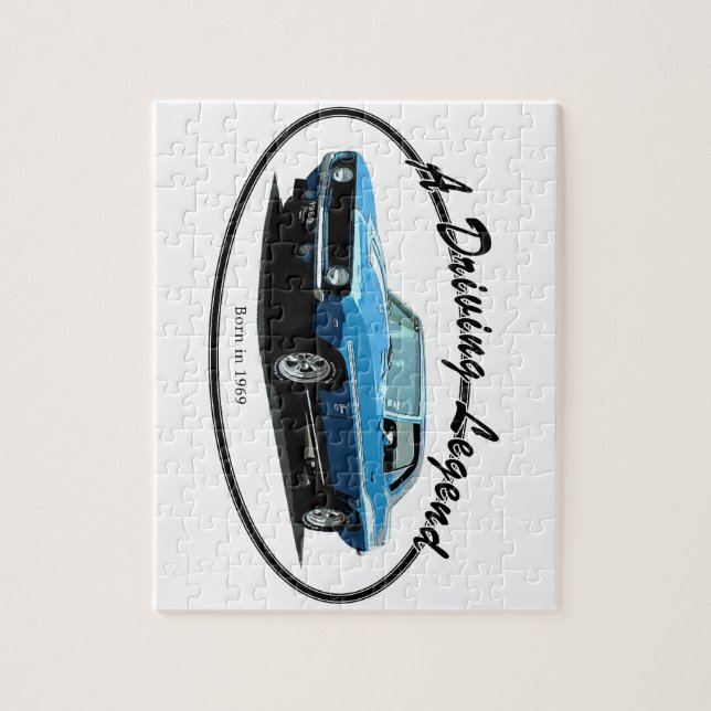 Puzzle Bleu 1969 de Camaro (Vertical)