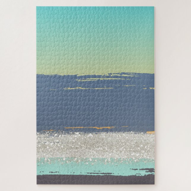 Puzzle Bleu Abstrait (Vertical)