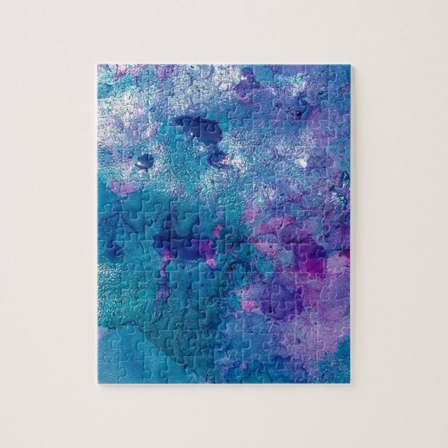Puzzle Bleu Abstrait violet (Vertical)