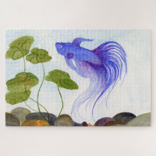 Puzzle bleu Betta Fish Jigsaw