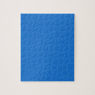 Puzzle Bleu bleu marine brillant (couleur solide)