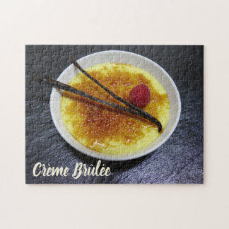 Puzzle Bleu de crème sur ardoise avec framboise et vanill