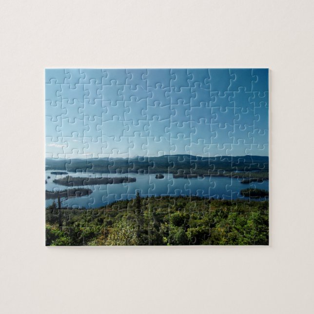 Puzzle bleu de lac mountain (Horizontal)