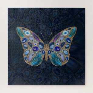 Puzzle Bleu et mauve Geodes Papillon
