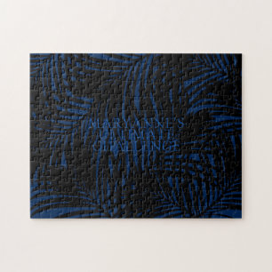 Puzzle Bleu et noir foncé Tropical DUR Personnalisé