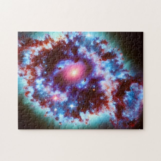 Puzzle Bleu galactique et violet explosion cosmique dans  (Horizontal)