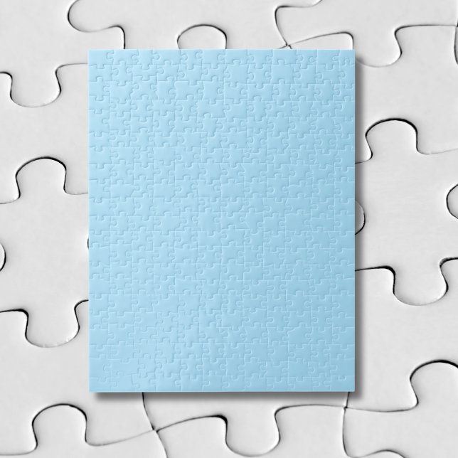 Puzzle Bleu Glacé Uni | Classique | Élégant (Créateur téléchargé)