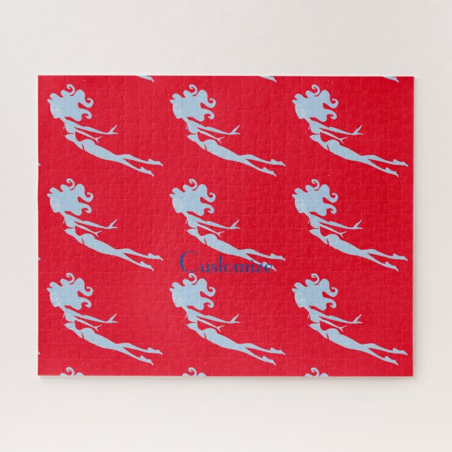 Puzzle Bleu Mermaid Swimmer Thunder_Cove (Horizontal)