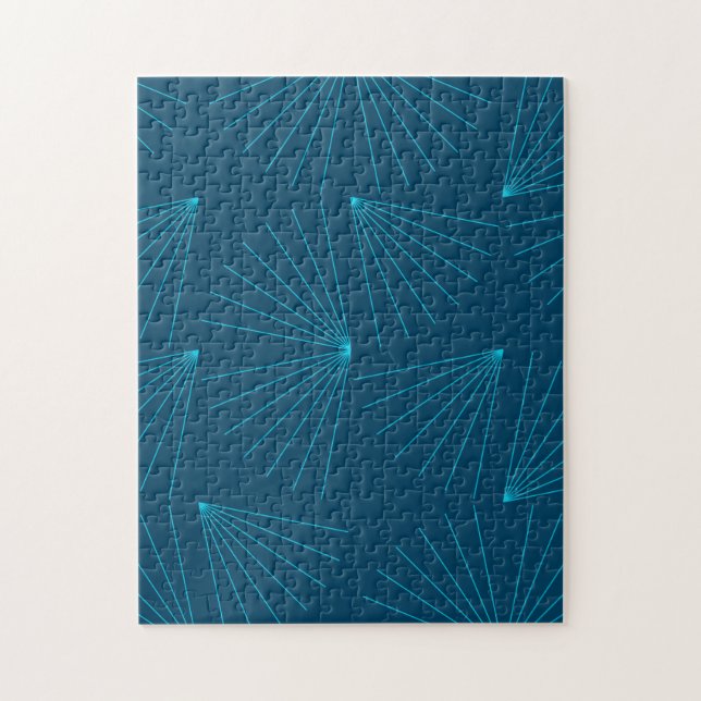 Puzzle Bleu, moderne, simple concept de célébration de la (Vertical)