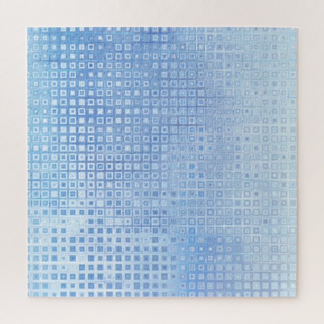 Puzzle Bleu mosaïque Abstrait : Arrière - plan brillant (Vertical)