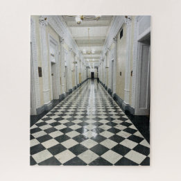 Puzzle Bleu noir blanc Hallway West Wing