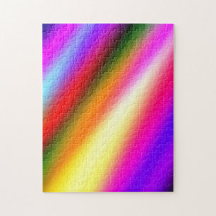 Puzzle Bleu rose ombre couleur d'eau abstrait pastel arc-