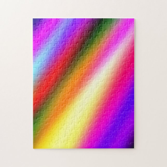 Puzzle Bleu rose ombre couleur d'eau abstrait pastel arc- (Vertical)
