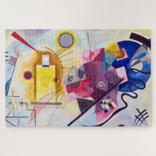 Puzzle Bleu rouge jaune, Kandinsky astucieux