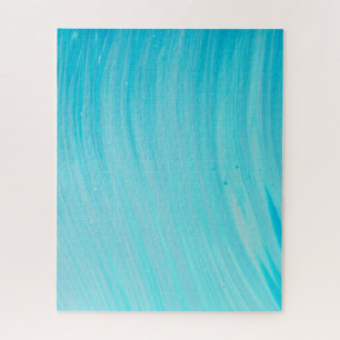 Puzzle Bleu Tube Vague Cool Eau Turquoise