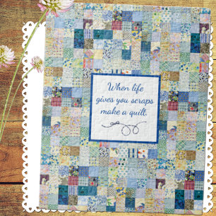 Puzzle Bleus d'impression Patchwork vintage