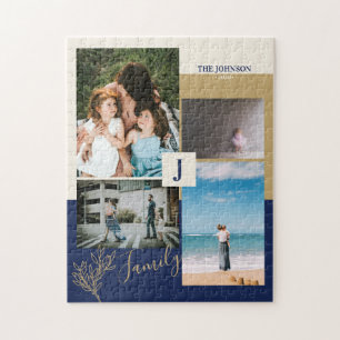Puzzle Bloc de couleur moderne Family Photo Collage Puzzl