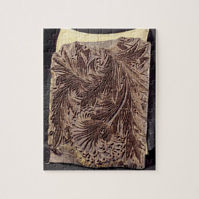 Puzzle Bloc d'impression de conception de tulipe, 1875 (Vertical)