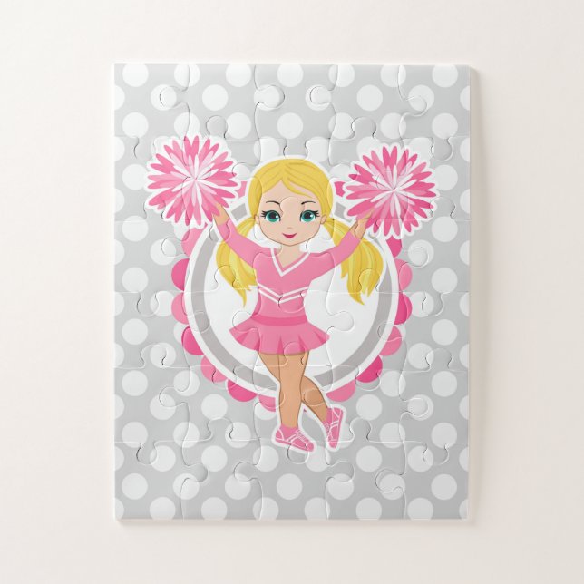 Puzzle Blonde Pom-pom girl rose - Cute Cheer (Vertical)