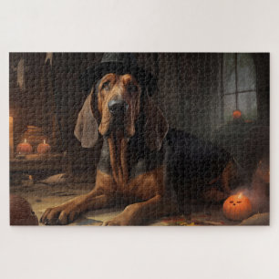 Puzzle Bloodhound Citrouilles Halloween effrayant