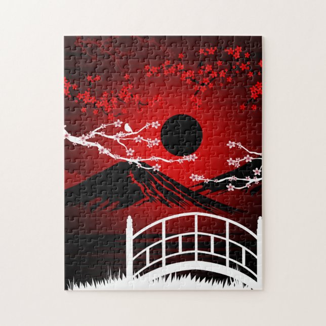 Puzzle Blossom rouge (Vertical)