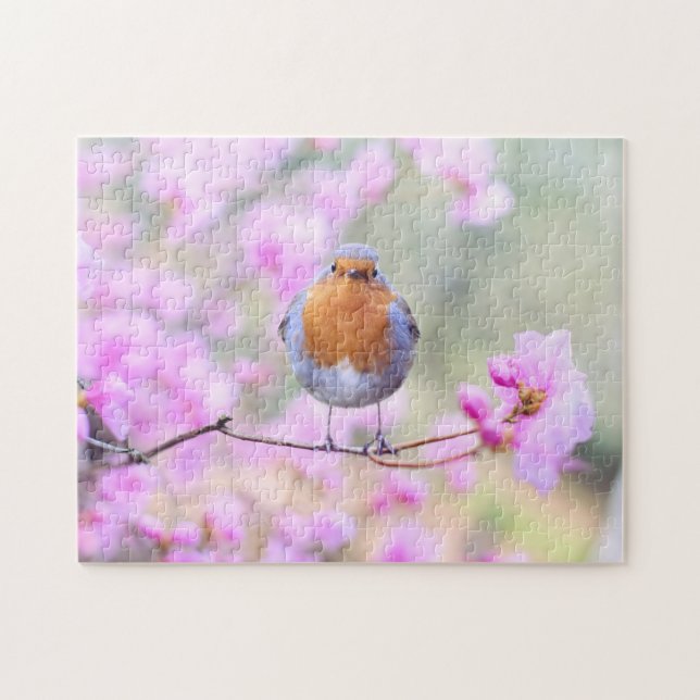 Puzzle Blossoms d'oiseaux de Robin Spring (Horizontal)