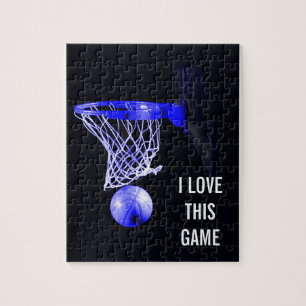 Puzzle Blue Basketball - Art d'illustrations sportives