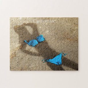 Puzzle Blue Bikini Beach Sand Thunder_Cove