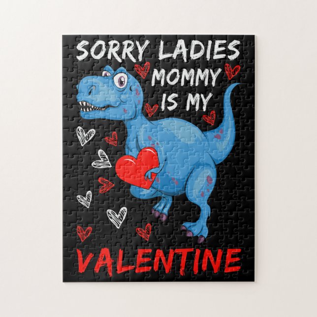 Puzzle Blue Dinosaur Désolé Mesdames maman est ma Saint V (Vertical)