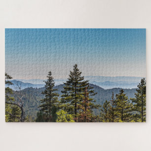 Puzzle Blue & Green Nature Mountainscape Hiking Forest
