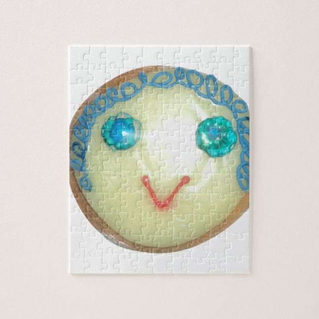 Puzzle Blue Hair Emoji Art Imprimer/Graphique (Vertical)