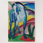 Puzzle Blue Horse I par Franz Marc<br><div class="desc">Blue Horse I de Franz Marc. Visitez mon magasin pour un design plus intéressant et plus de choix de couleurs => zazzle.com/colorfulworld*</div>