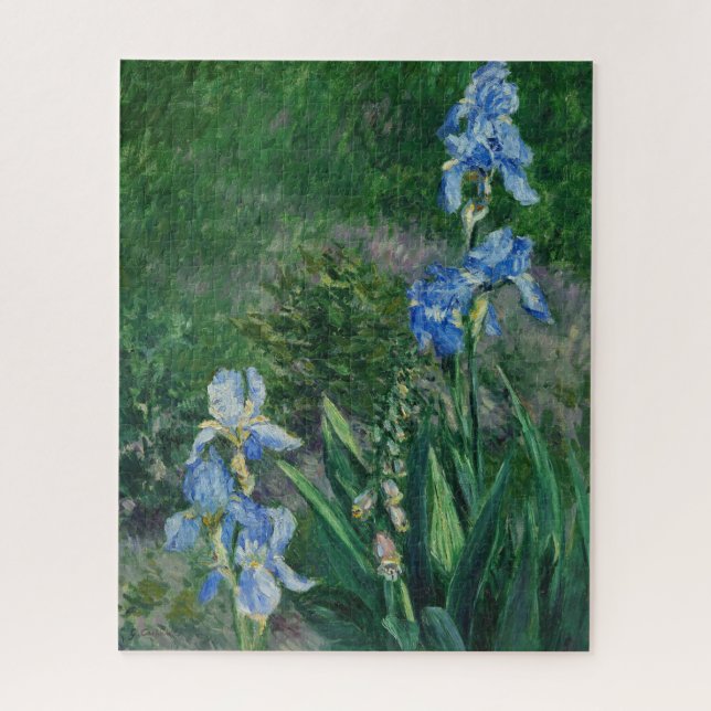 Puzzle Blue Irises, Jardin à Petit Gennevilliers (Vertical)