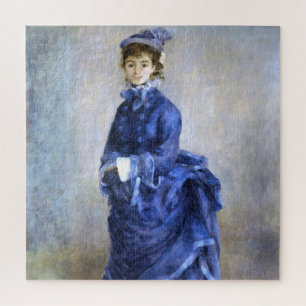 Puzzle Blue Lady Parisienne Renoir Impressionniste Peintu