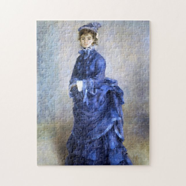 Puzzle Blue Lady Parisienne Renoir Impressionniste Peintu (Vertical)