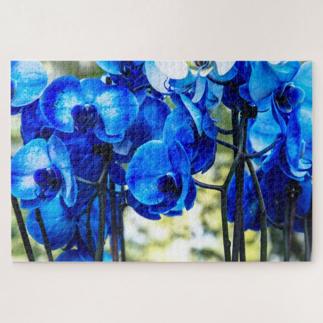 Puzzle Blue orchids (Horizontal)