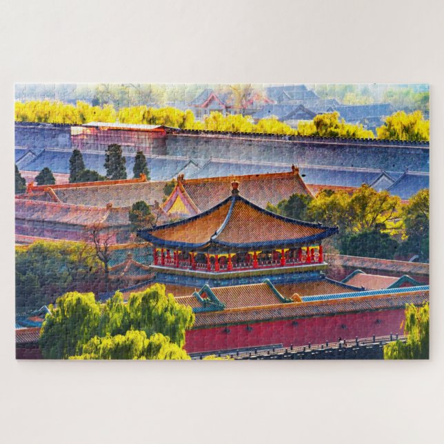 Puzzle Blue Pavilion, Forbidden City (Horizontal)