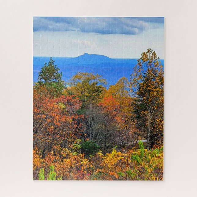 Puzzle Blue Ridge Parkway Fall Vue sur Pilot Mountain (Vertical)