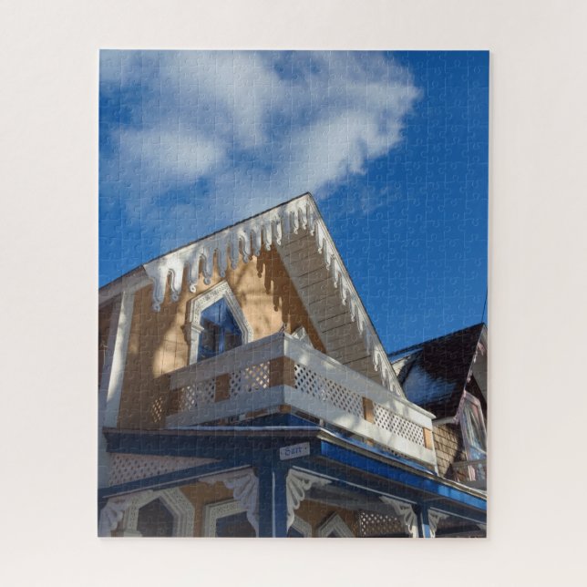 Puzzle Blue Skies and Gingerbread - Martha's Vineyard (Vertical)