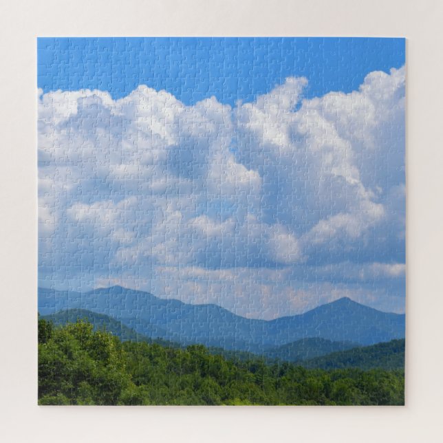 Puzzle Blue Skies in the Blue Ridge Mountains - 20x20 (Vertical)